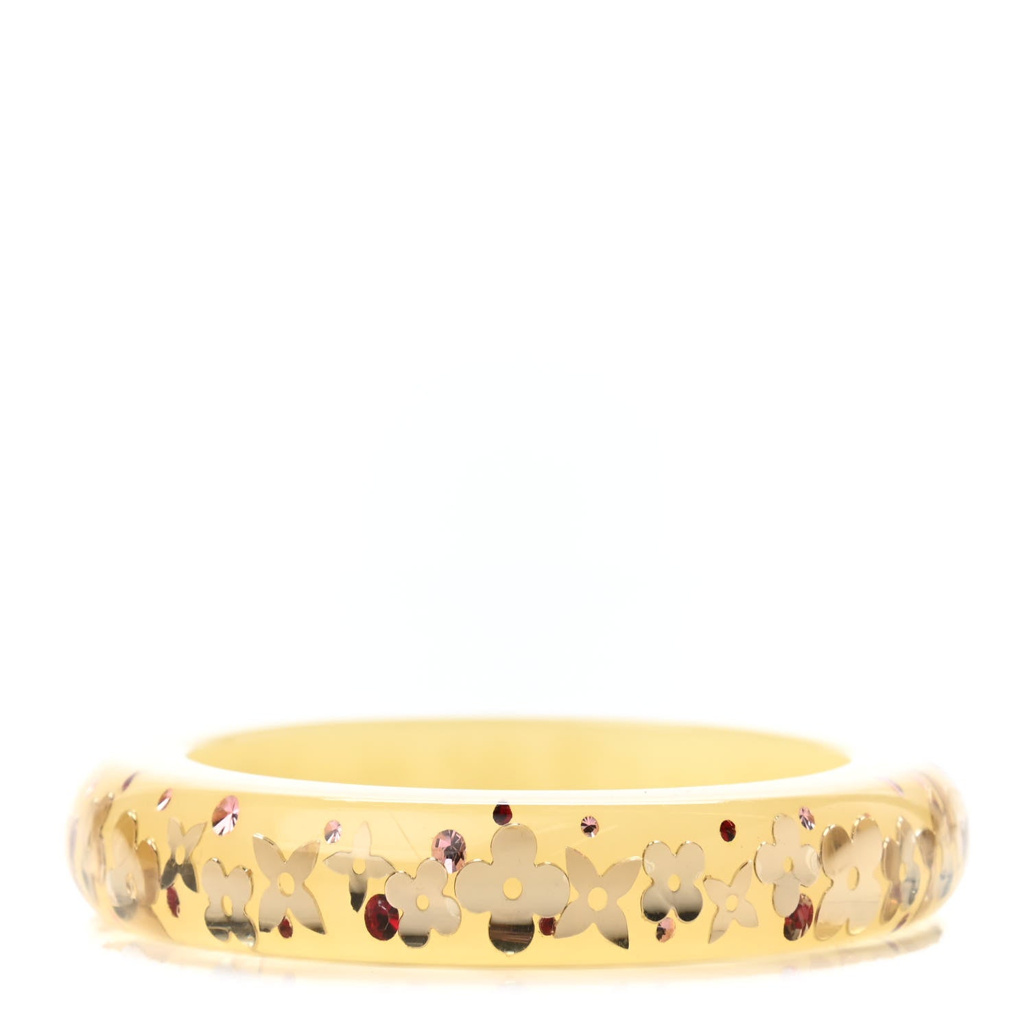 Louis Vuitton Resin Swarovski Inclusion Bracelet PM Jaune 1 of 3