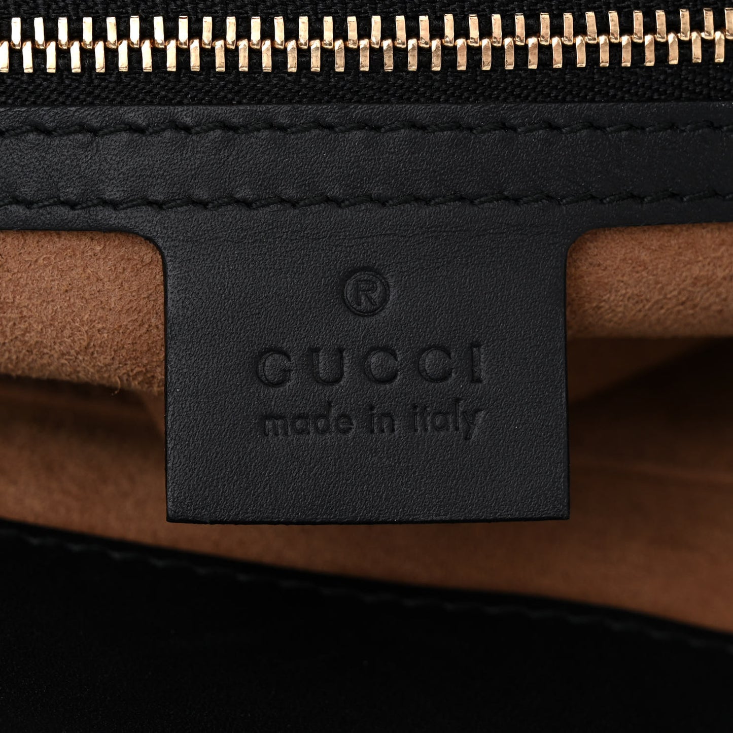 GG Supreme Monogram Medium Padlock Tote Black