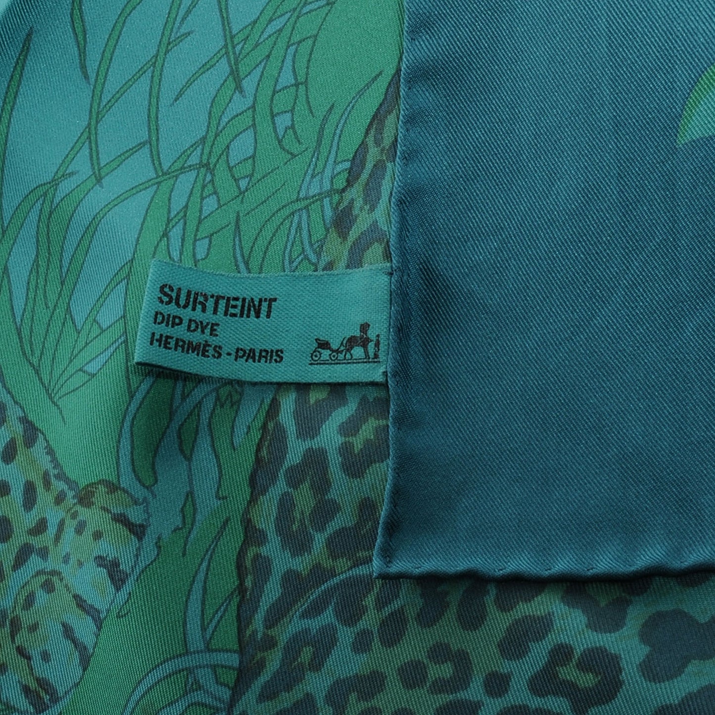 Silk Dip Dye Jungle Love Scarf 90