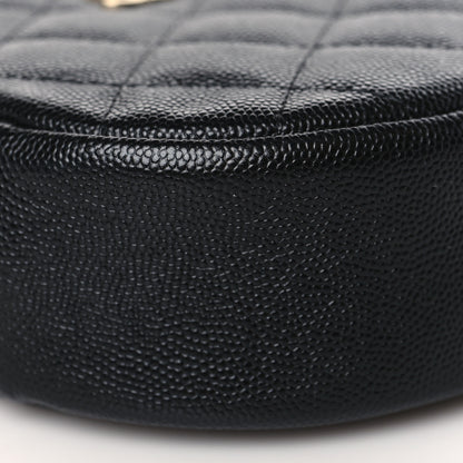 Chanel Caviar Quilted Round Clutch With Chain Black 8 of 10