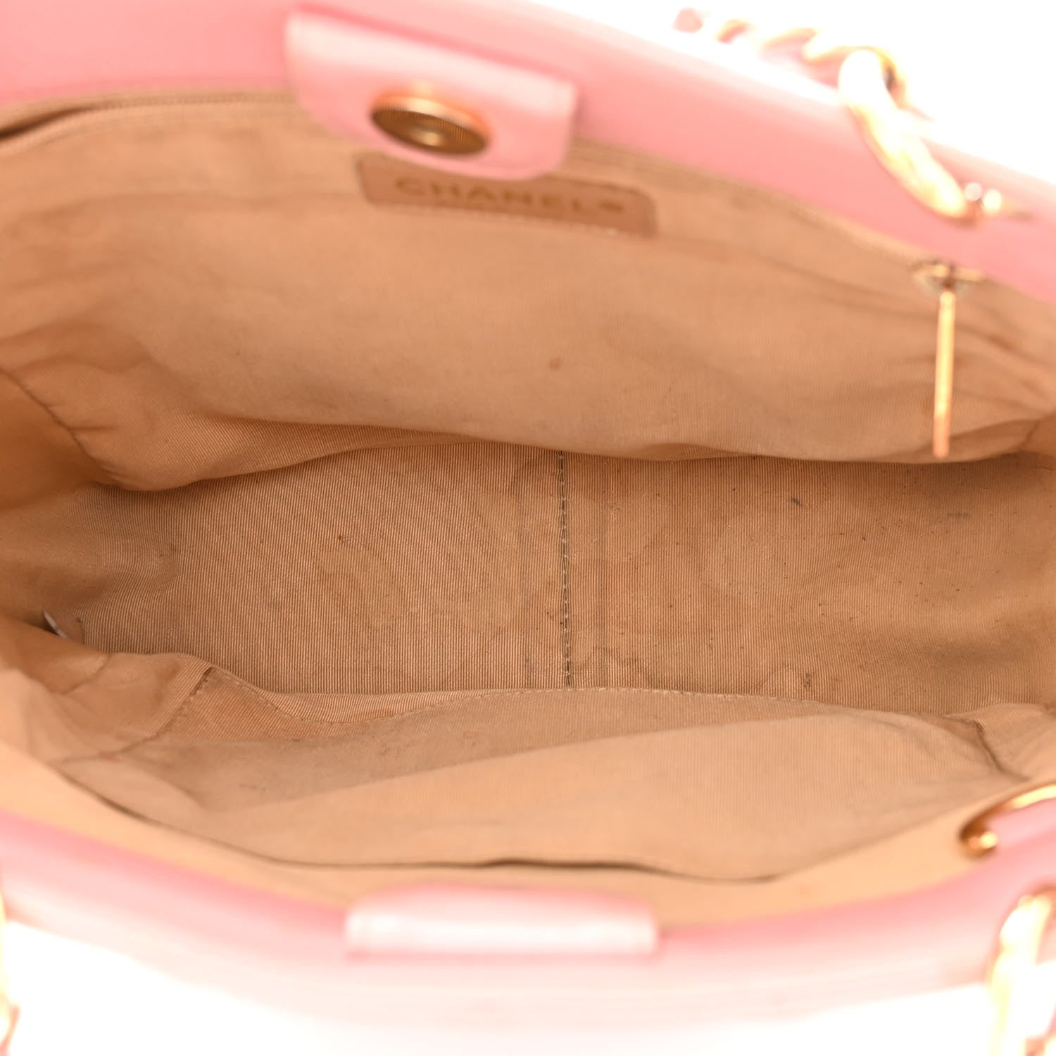 Chanel Caviar Quilted Petit Shopping Tote PST Pink 5 of 17