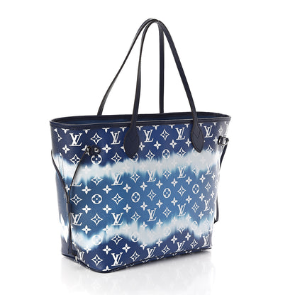 Louis Vuitton Monogram Escale Neverfull MM Blue 2 of 10