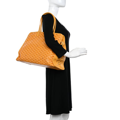 Goyard Goyardine Sac Hardy Pet Carrier PM Yellow 2 of 12