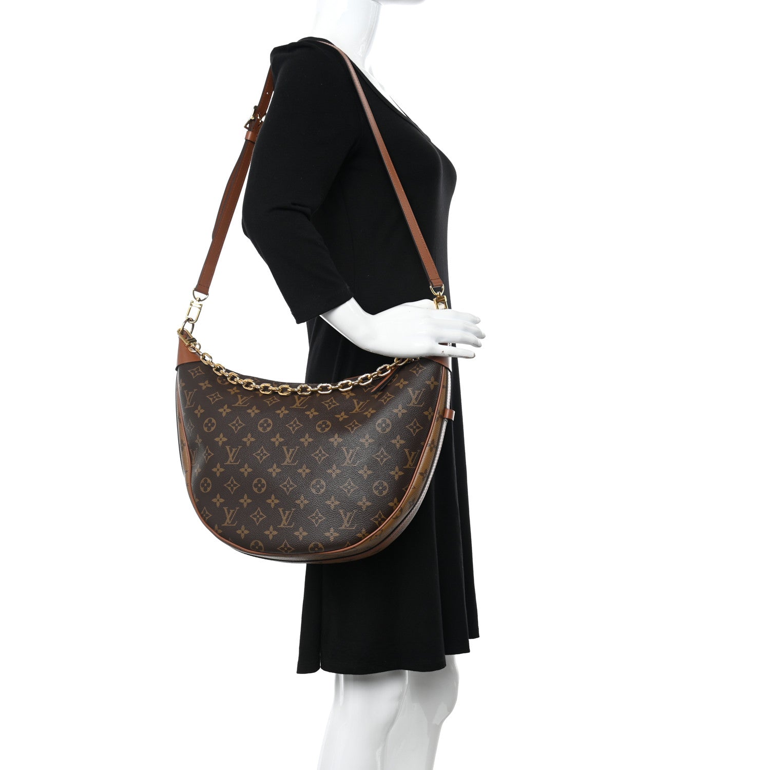 Louis Vuitton Reverse Monogram Loop Hobo 2 of 10