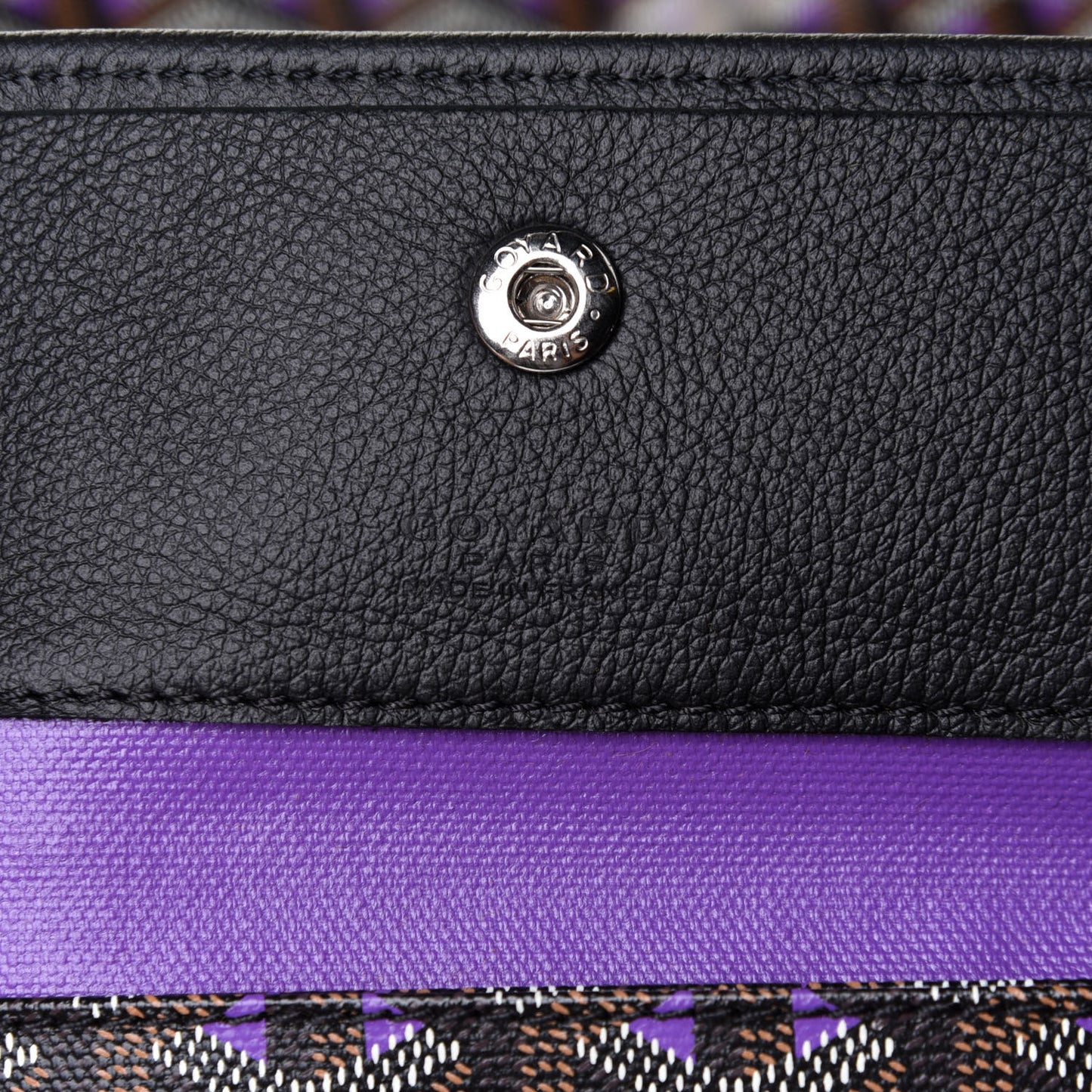 Goyardine Saint Louis Claire Voie PM Black Violet