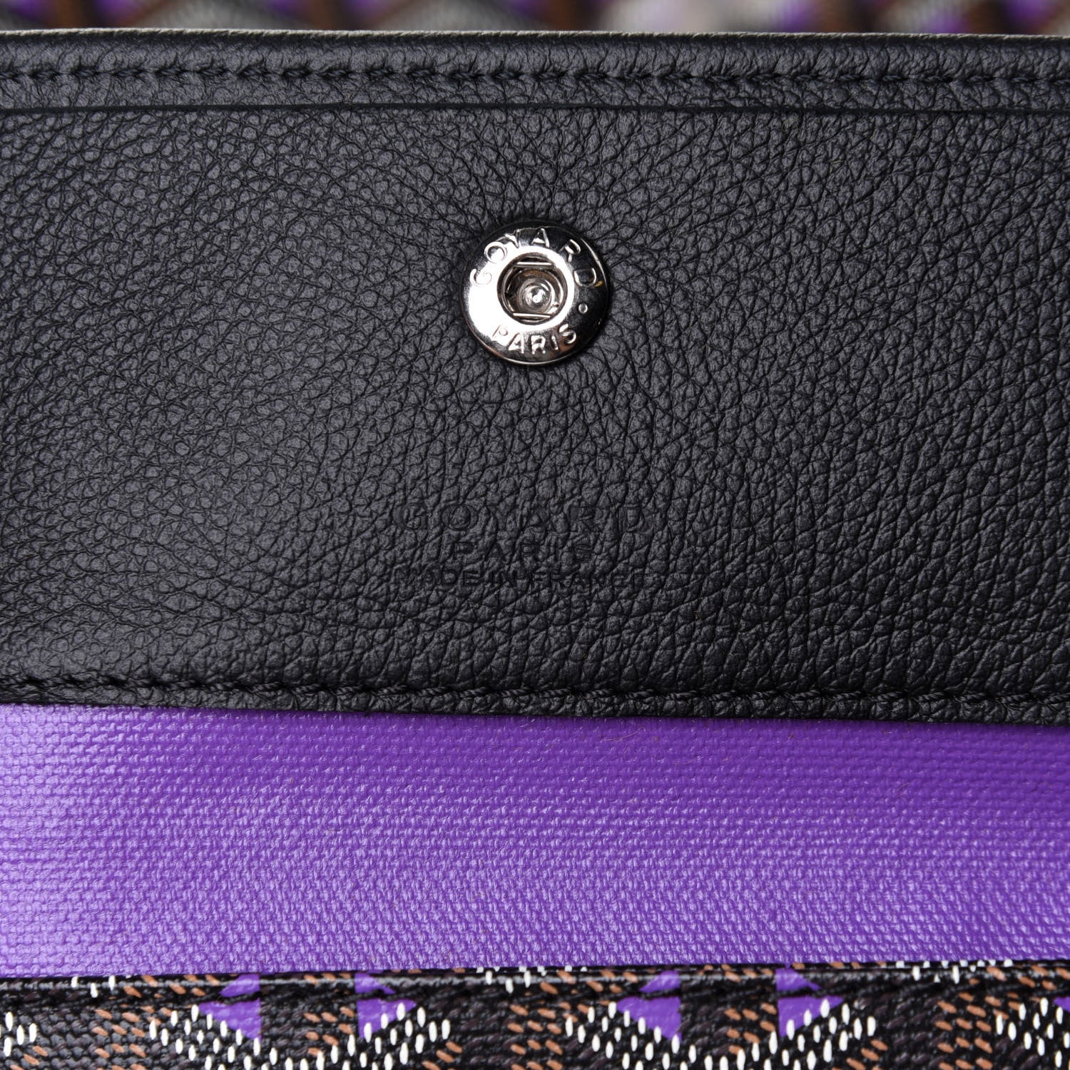 Goyard Goyardine Saint Louis Claire Voie PM Black Violet 8 of 10