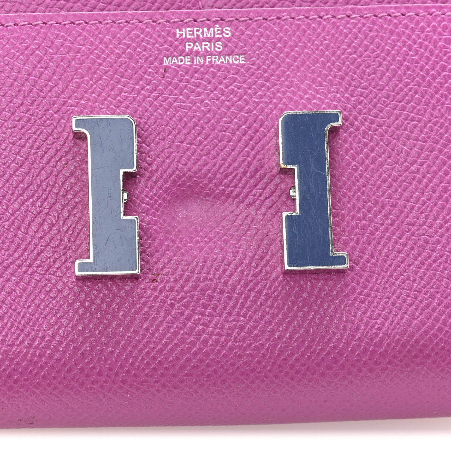Hermes Epsom Enamel Constance Short Wallet Magnolia Bleu Brighton 9 of 10