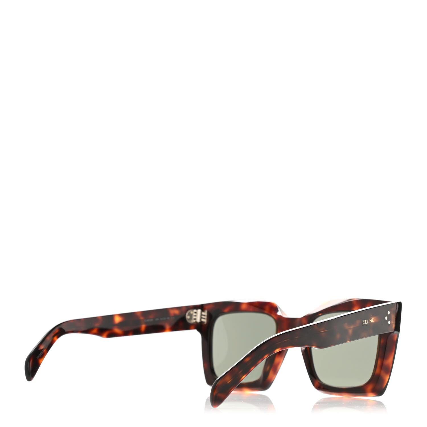 Celine Acetate Square Sunglasses CL401301 Tortoise 4 of 6
