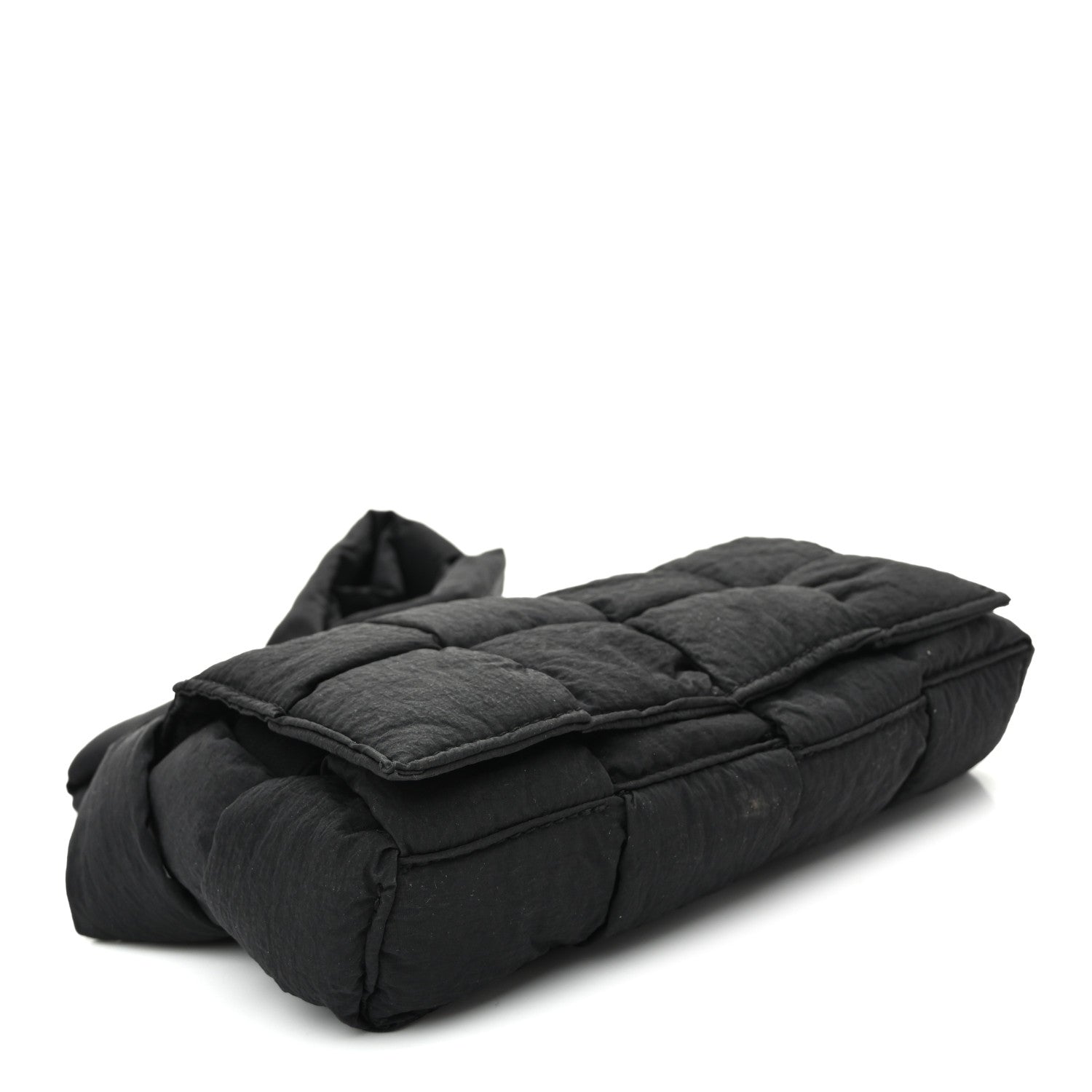 Bottega Veneta Nylon Intrecciato Padded Tech Mini Cassette Belt Bag Black 4 of 11