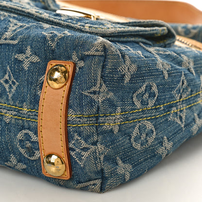 Louis Vuitton Monogram Denim Baggy PM Blue 8 of 9