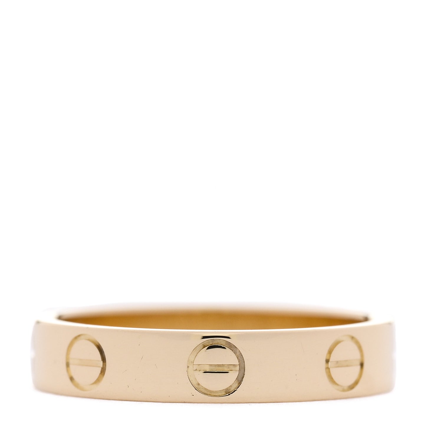 18K Yellow Gold 3.5mm LOVE Wedding Band Ring 51 5.75