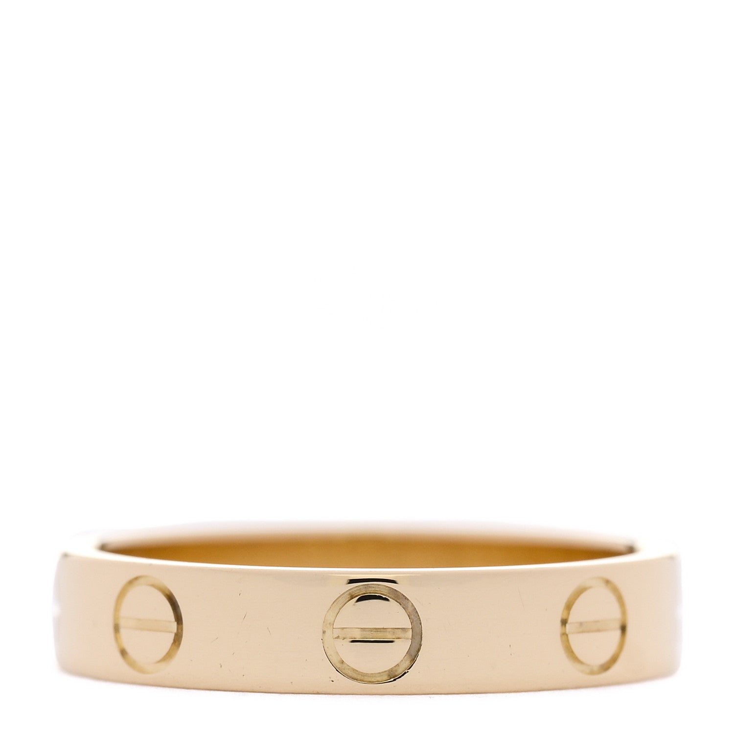 Cartier 18K Yellow Gold 3.5mm LOVE Wedding Band Ring 51 5.75 3 of 4