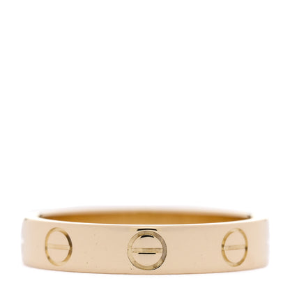 Cartier 18K Yellow Gold 3.5mm LOVE Wedding Band Ring 51 5.75 3 of 4