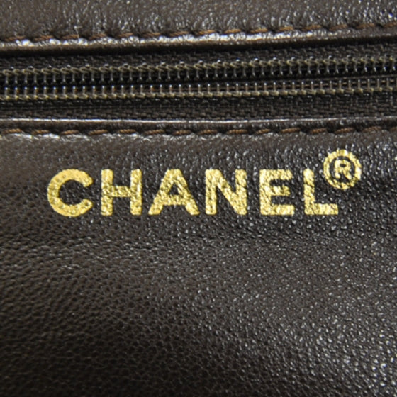 Chanel Suede Square Stitched Shoulder Bag Brown 7 of 12