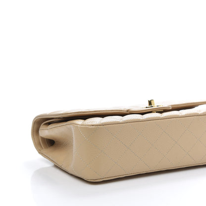 Chanel Caviar Quilted Medium Double Flap Beige Clair 6 of 10