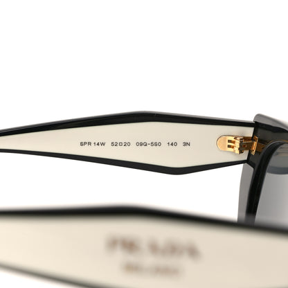 Prada Acetate Sunglasses SPR 14W Black White 6 of 6