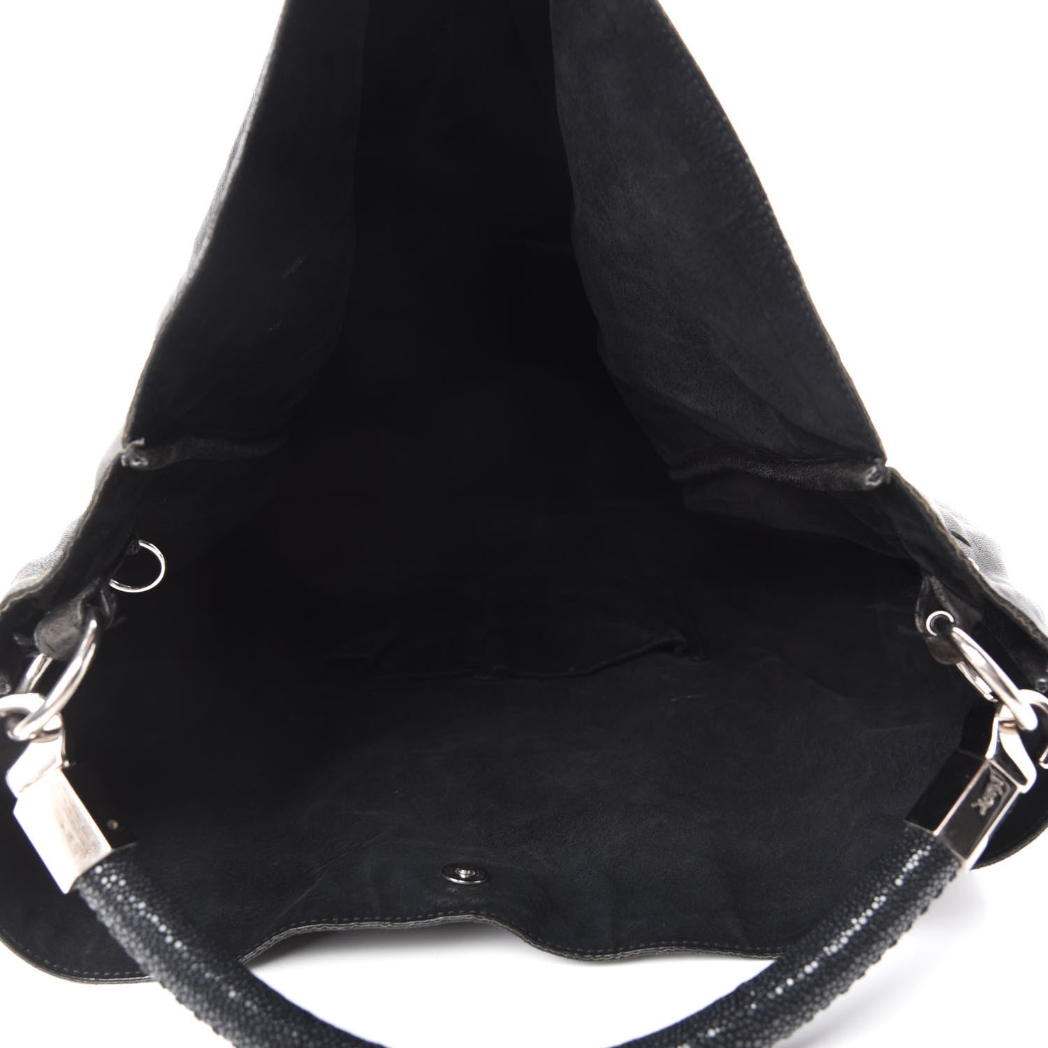 Saint Laurent Sheepskin Large Roady Hobo Black 5 of 11