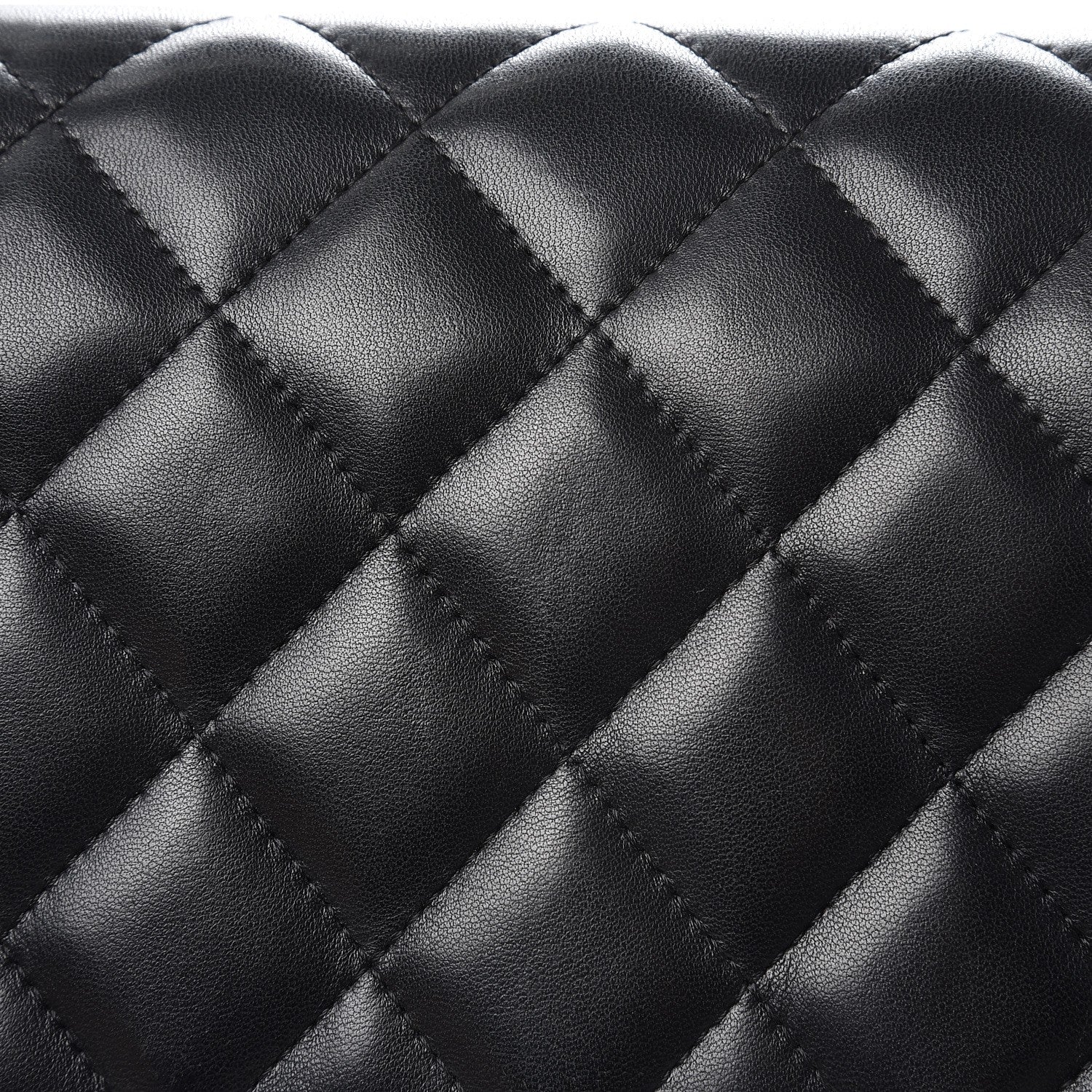 Chanel Lambskin Quilted Jumbo Double Flap Black 9 of 10