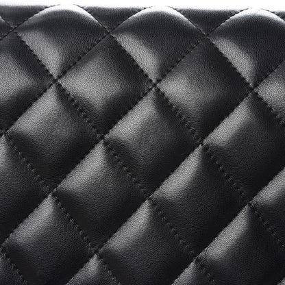 Chanel Lambskin Quilted Jumbo Double Flap Black 9 of 10