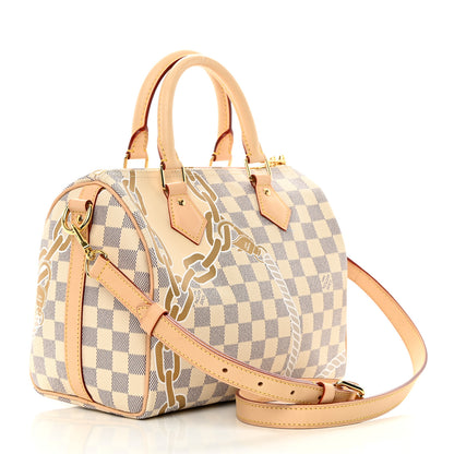 Louis Vuitton Damier Azur Nautical Speedy Bandouliere 25 3 of 9
