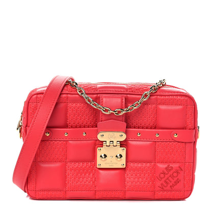 Louis Vuitton Lambskin Damier Quilt Troca PM Rose 1 of 10