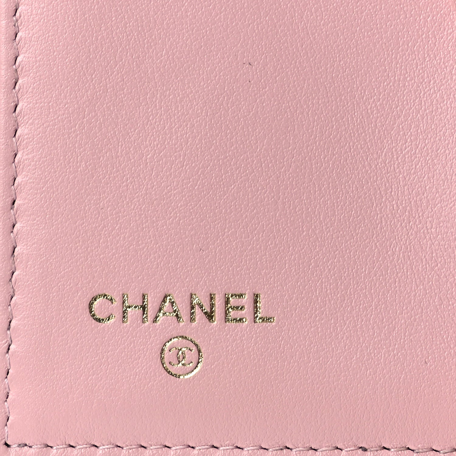 Chanel Caviar Quilted Textured CC Flap Card Holder Light Pink 10 of 13