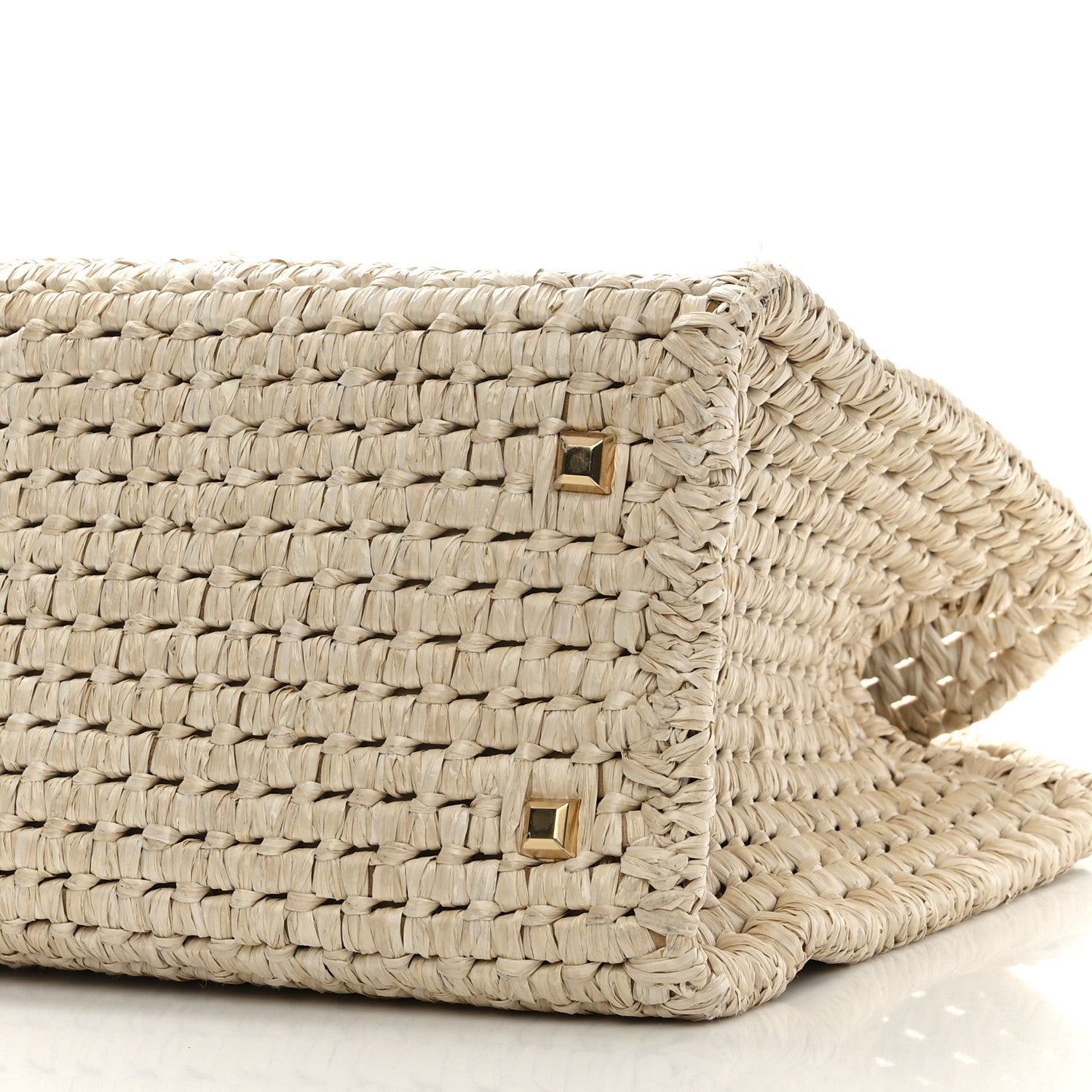 Salvatore Ferragamo Raffia XL Studio Box Tote Natural 11 of 11