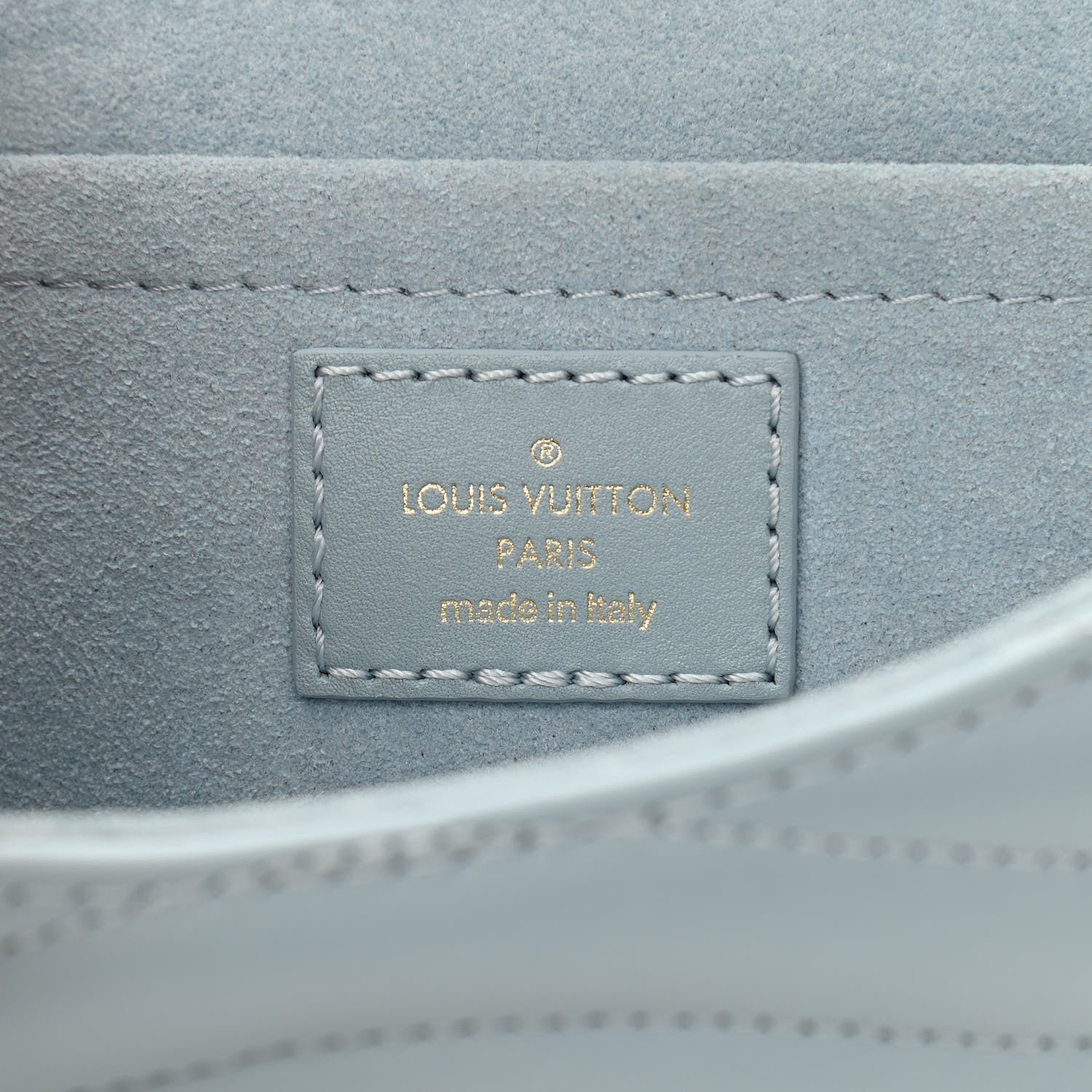 Louis Vuitton Calfskin New Wave Chain PM Porcelain Blue 6 of 10