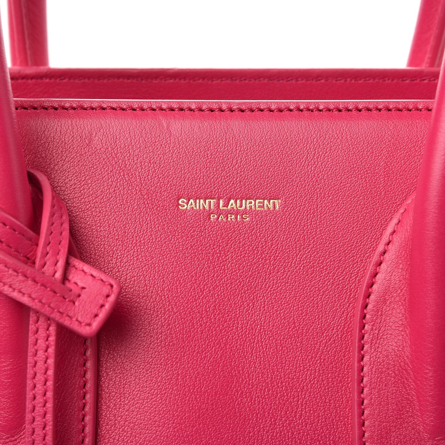 Saint Laurent Calfskin Small Sac De Jour Lipstick Fuchsia 10 of 11
