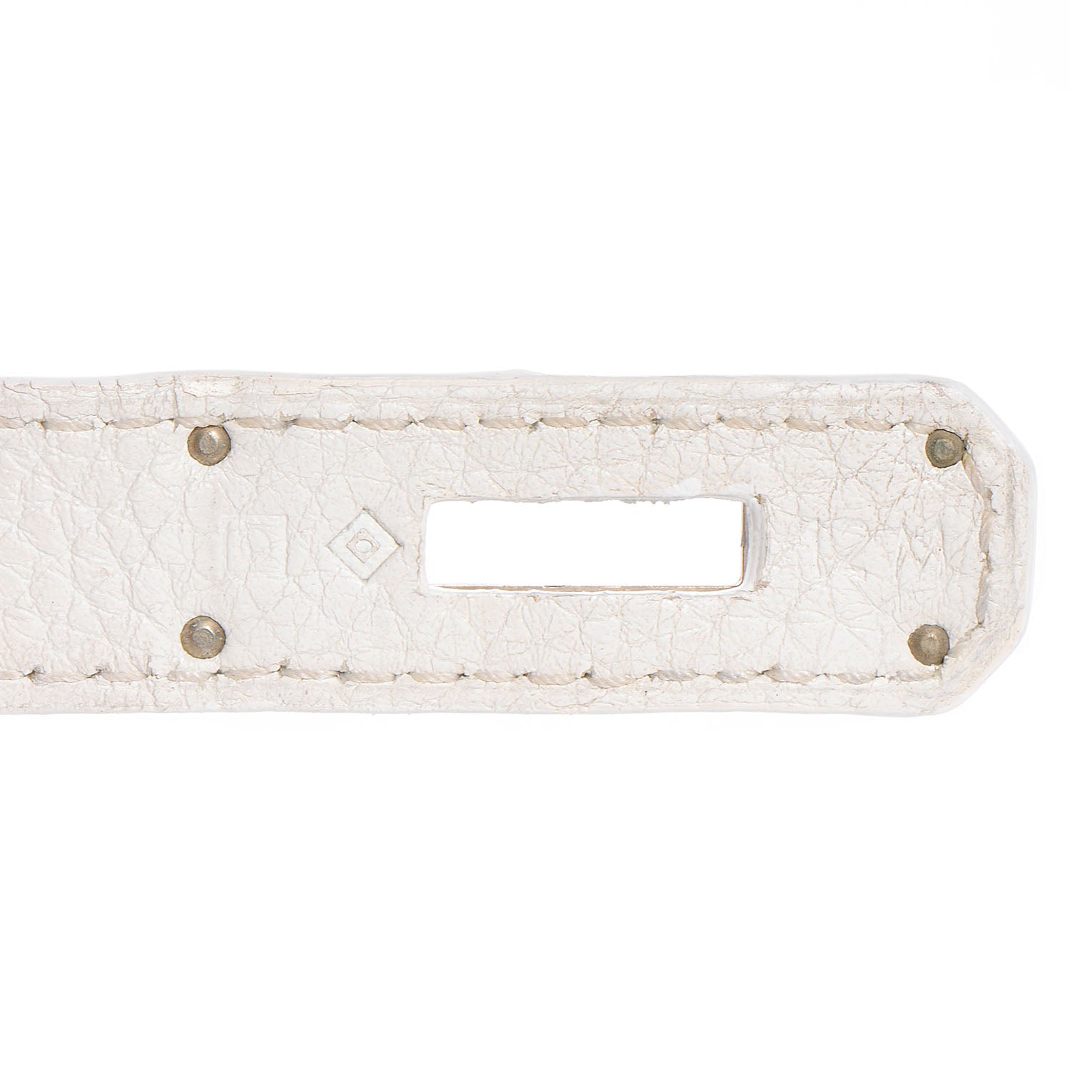 Hermes Taurillon Clemence Lizard Club Birkin 35 Blanc Gris Perle Sanguine 22 of 23