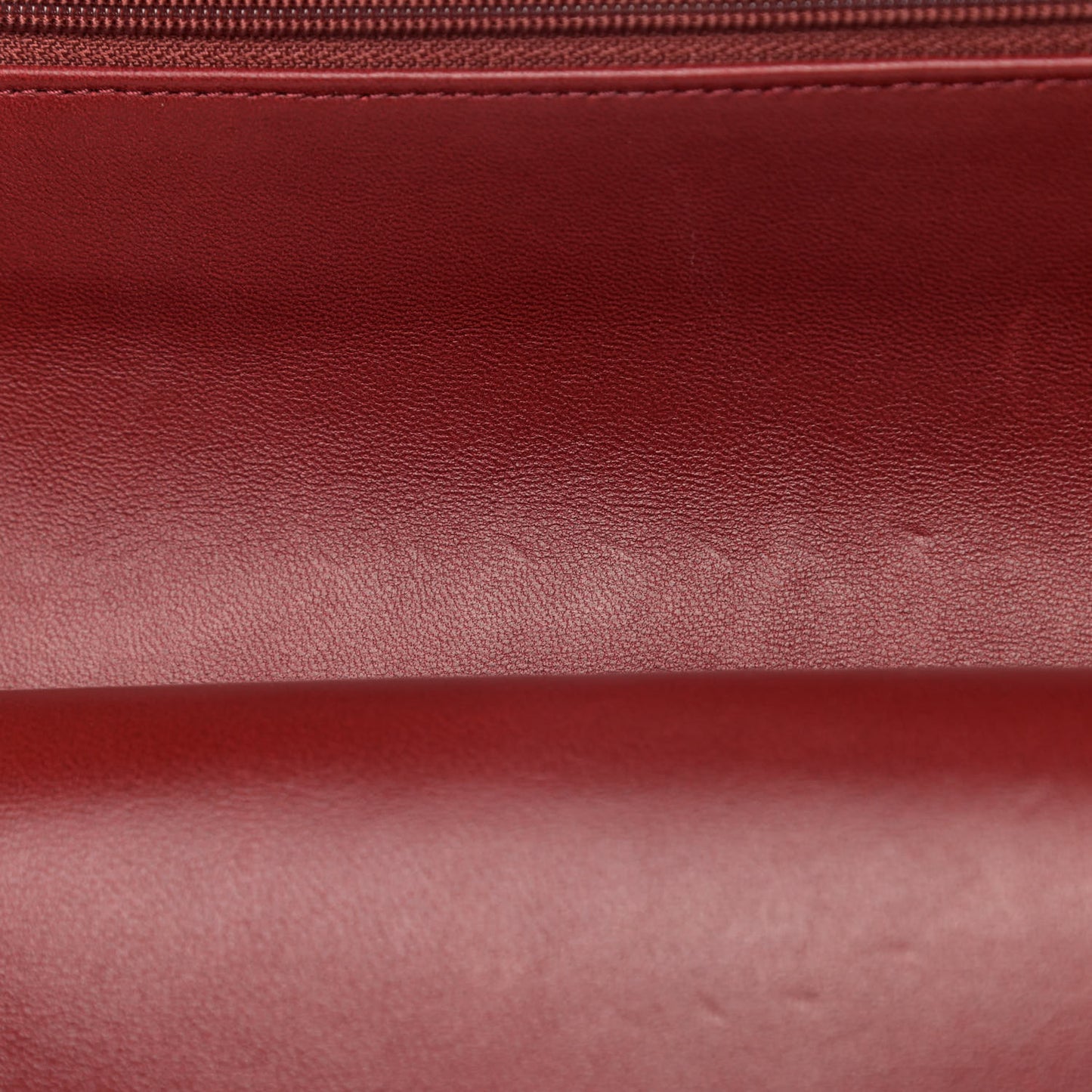 Lambskin Quilted Medium Double Flap Red