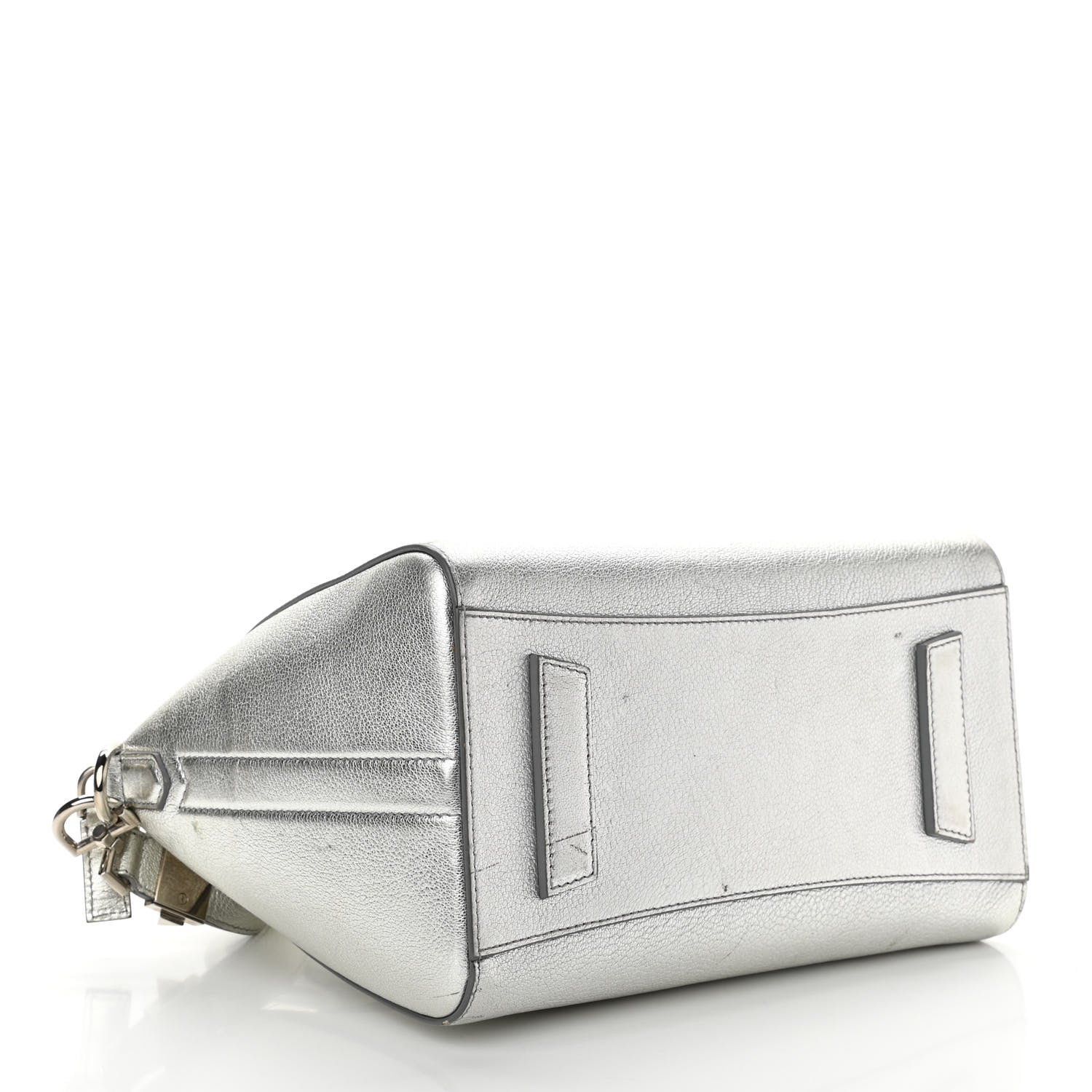 Givenchy Metallic Sugar Goatskin Small Antigona Silver 4 of 18