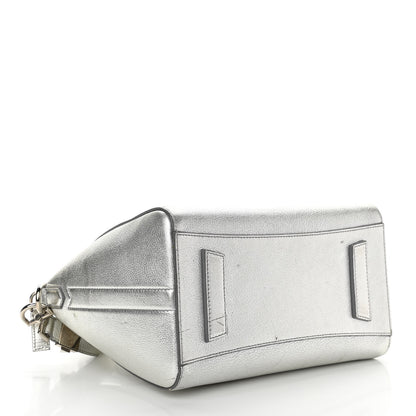Givenchy Metallic Sugar Goatskin Small Antigona Silver 4 of 18