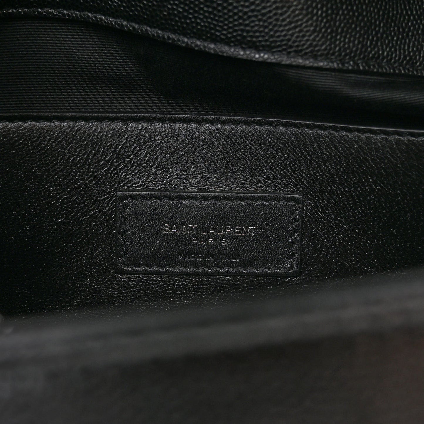 Grain De Poudre Medium West Hollywood Monogram Fold-Over Black