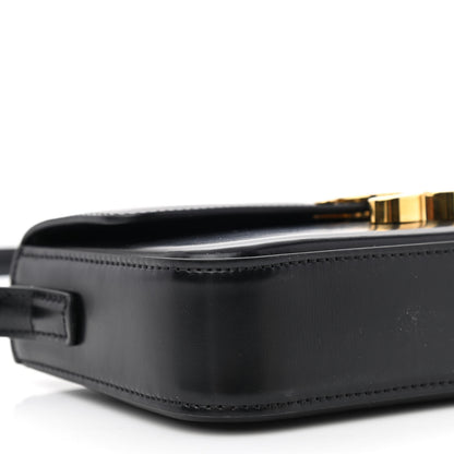Celine Shiny Calfskin Triomphe Shoulder Bag Black 11 of 15