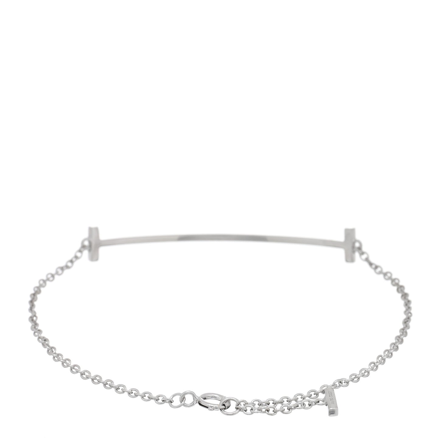 18K White Gold T Smile Bracelet