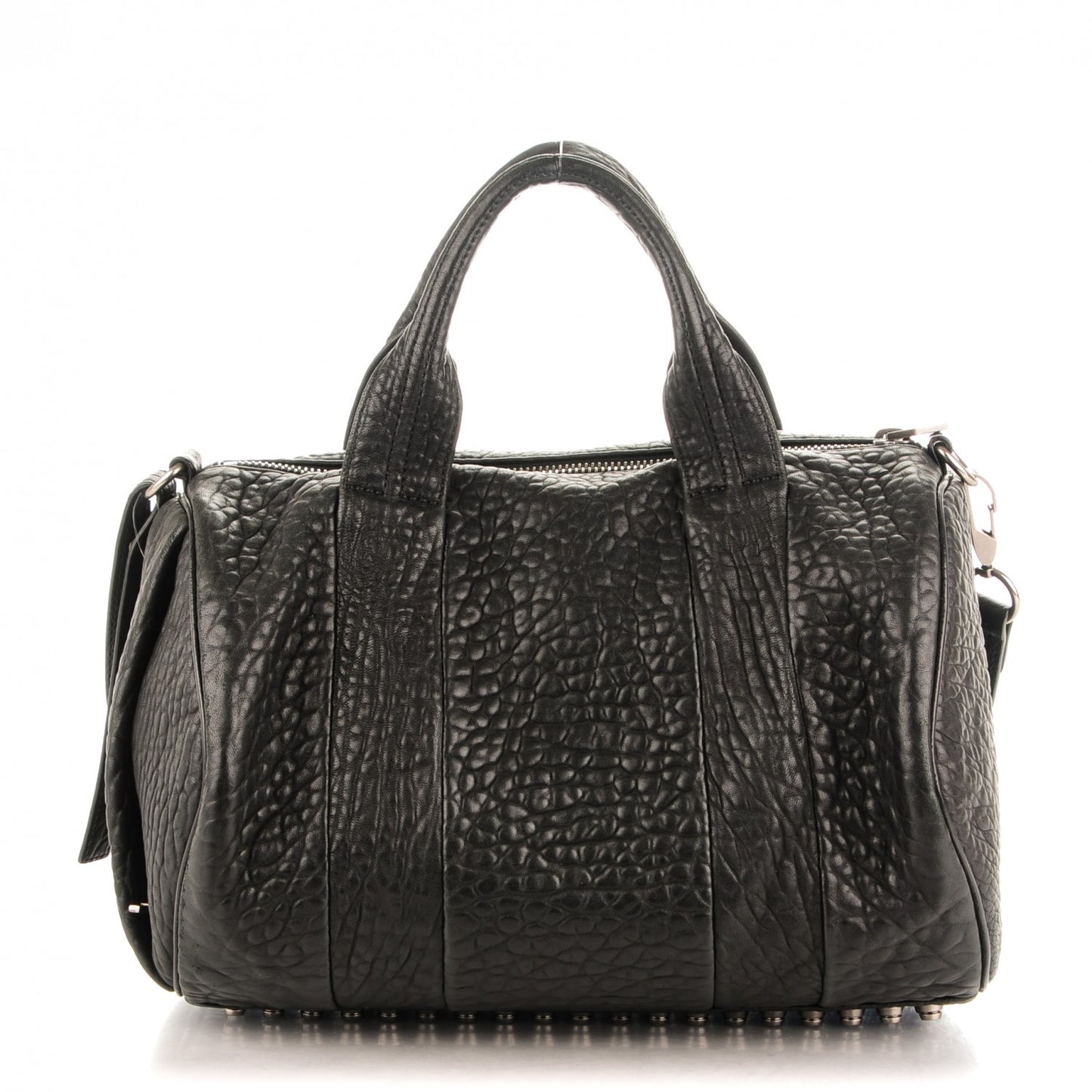 Pebbled Lambskin Rocco Black Nickel Hardware