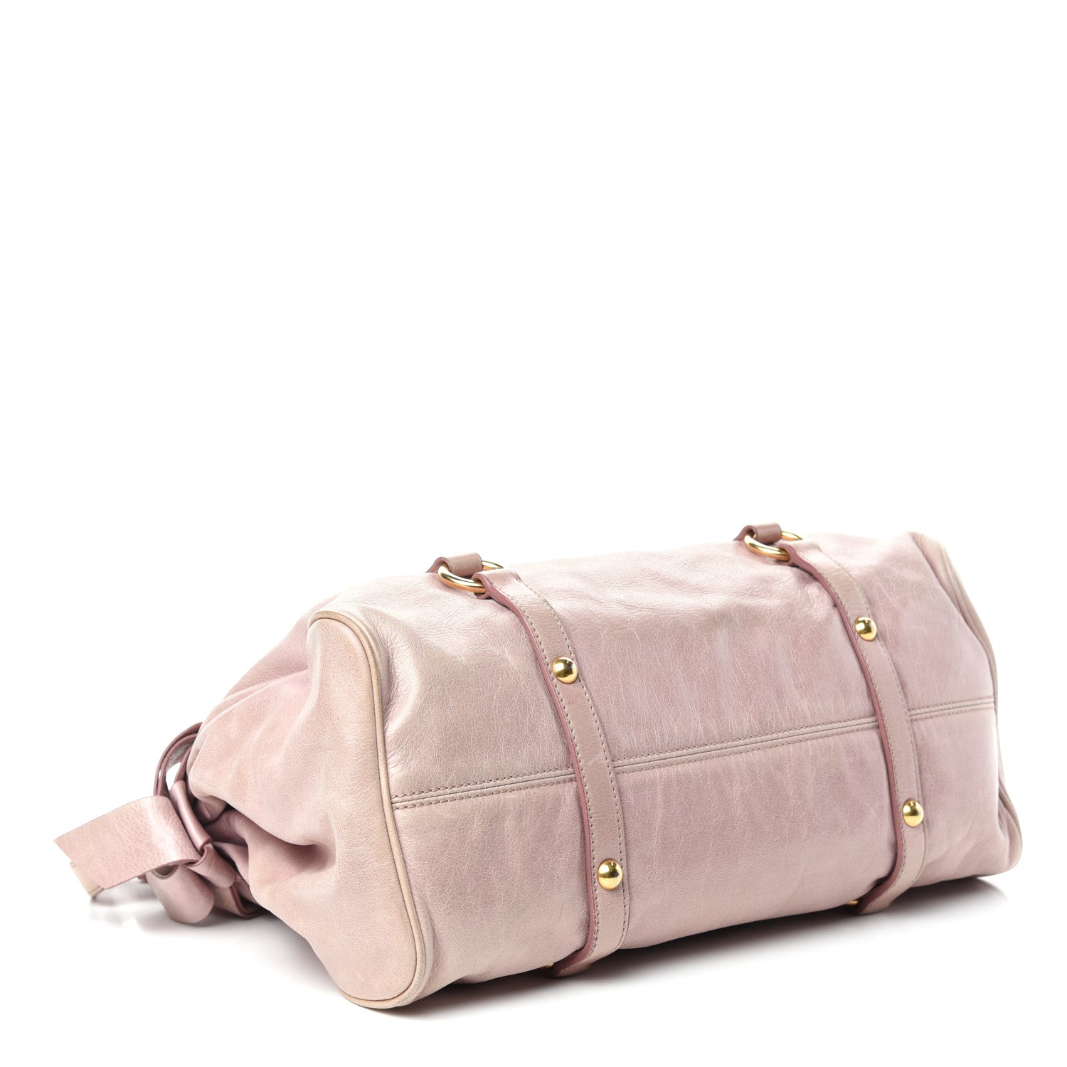 Miu Miu Vitello Medium Bow Bag Mughetto 4 of 9