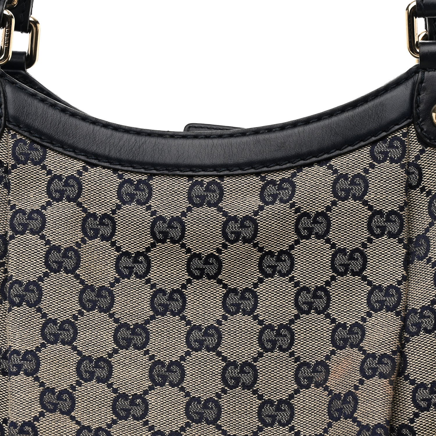 Gucci Monogram Calfskin Large Sukey Tote Navy 8 of 13