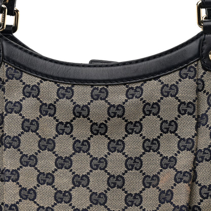 Gucci Monogram Calfskin Large Sukey Tote Navy 8 of 13