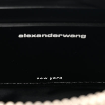 Alexander Wang Mesh Crystal Rhinestone Mini Heiress Pouch Black Silver 6 of 9