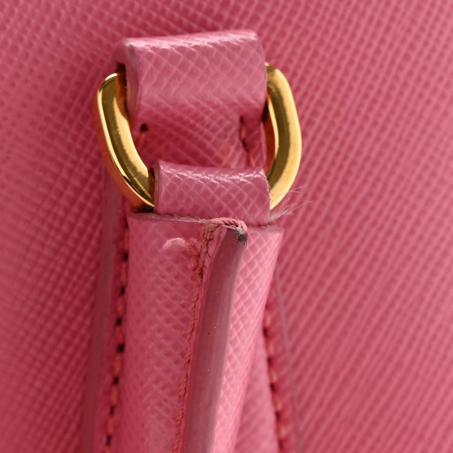 Prada Saffiano Lux Mini Top Handle Crossbody Bag Geranio 15 of 17