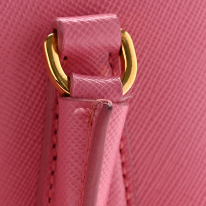 Prada Saffiano Lux Mini Top Handle Crossbody Bag Geranio 15 of 17