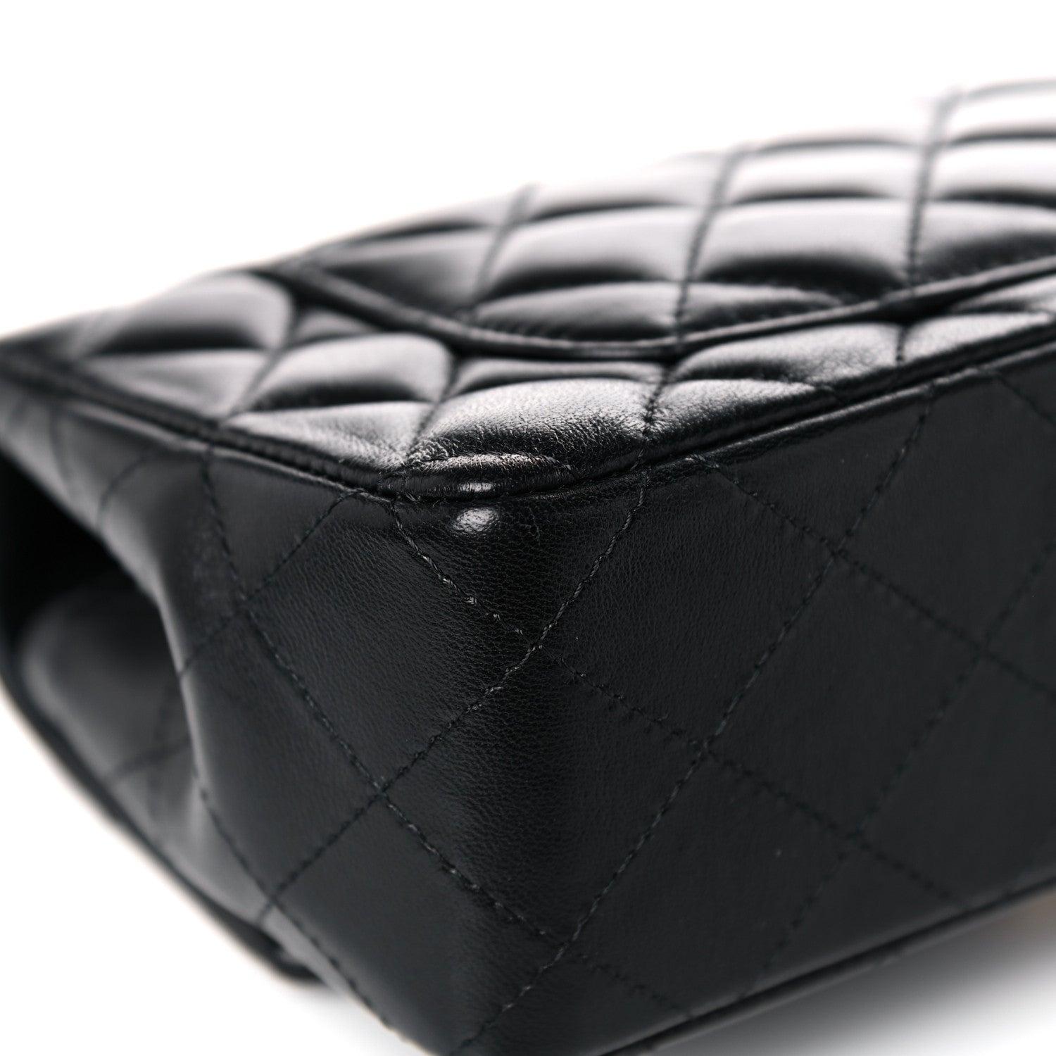 Chanel Lambskin Quilted Mini Rectangular Flap Black 10 of 15