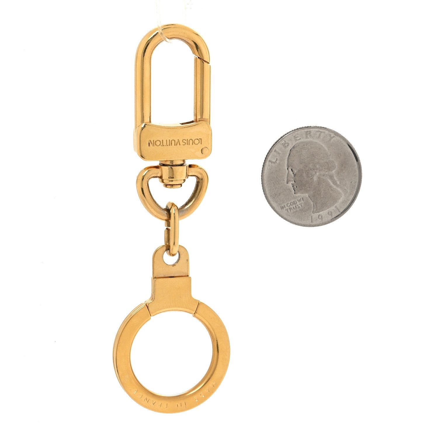 Louis Vuitton Pochette Extender Key Ring Gold 2 of 4