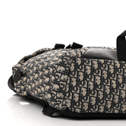 Christian Dior Oblique Explorer Backpack Blue Black 8 of 9