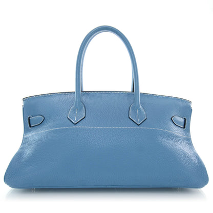 Hermes Taurillon Clemence JPG Birkin 42 Blue Jean 3 of 8