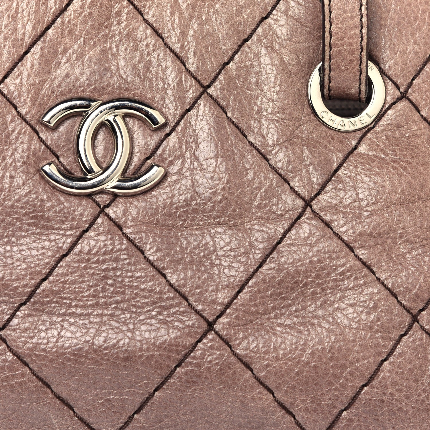 Chanel Glazed Calfskin On the Road Zip Tote Brown 13 of 13