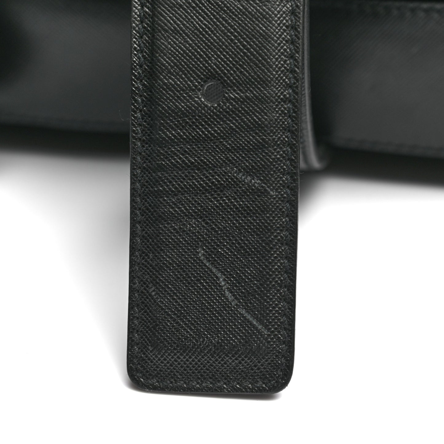 Tessuto Nylon Saffiano Suitcase Black