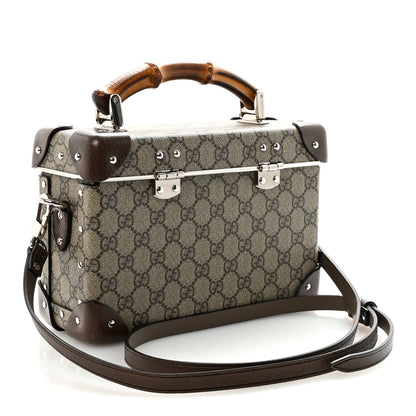 Gucci GG Supreme Monogram Globe-Trotter Beauty Case Brown 3 of 10